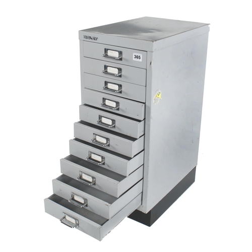 365 - A BISLEY steel 10 drawer cabinet 11