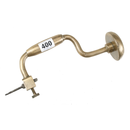 400 - An armourer's small brass brace G+