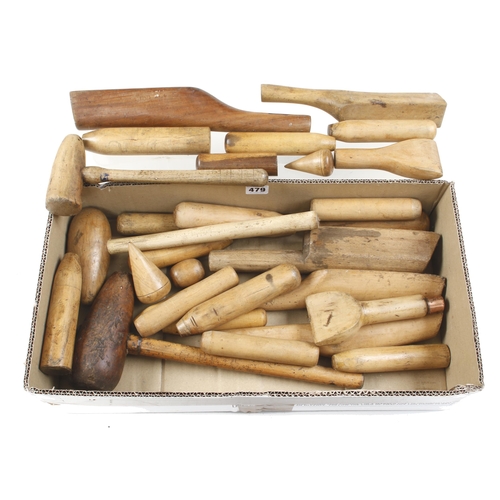 479 - 26 boxwood plumber's tools etc G