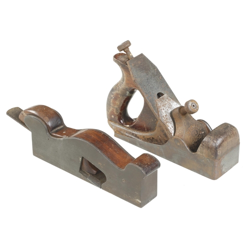 541 - A NORRIS No A61 parallel smoother c/w 70 % orig Norris iron and a steel shoulder plane both for rest... 