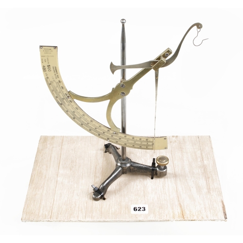 623 - A brass and steel paper scale by VANDOME & HART London G+