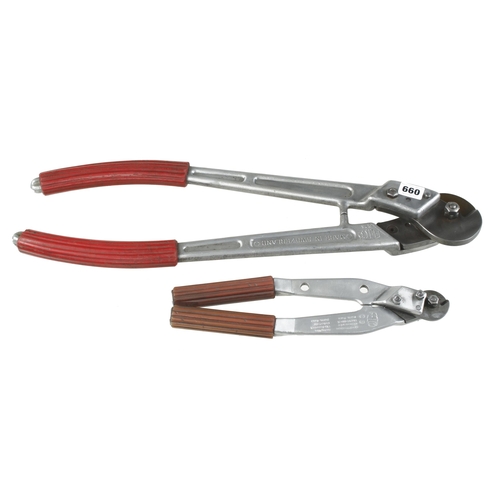 660 - Two little used, heavy duty cable cutters by FELCO Switzerland Nos 9 and 16 (new price £400) G++