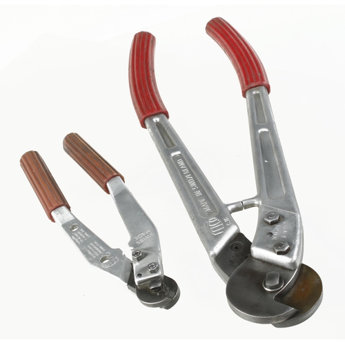 660 - Two little used, heavy duty cable cutters by FELCO Switzerland Nos 9 and 16 (new price £400) G++