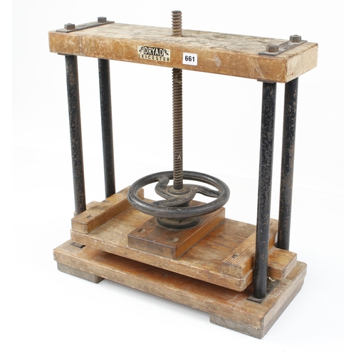 661 - A bookbinder's press by DRYAD G