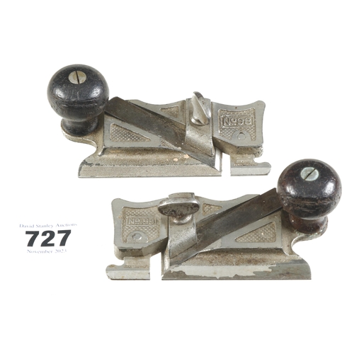 727 - A pair of STANLEY Nos 98 and 99 side rebate planes G