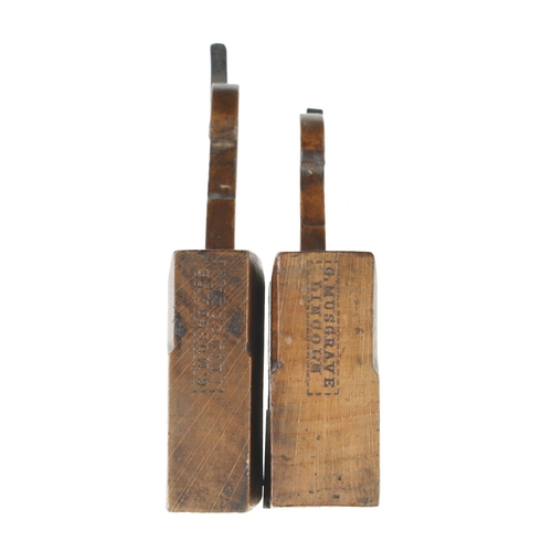 765 - A pair of small beech flat and compassed rebate planes by MUSGRAVE Lincoln 5