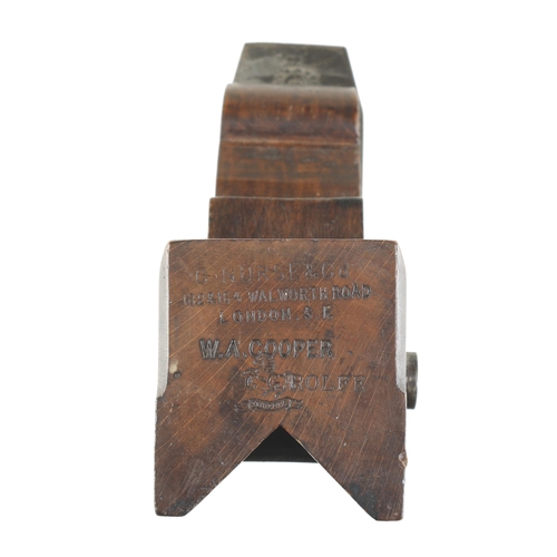 772 - A sliding box chamfer plane by C.NURSE with scrolled wedge G+