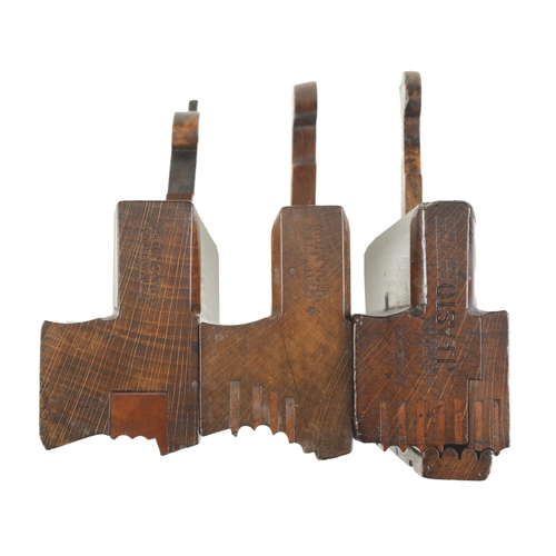 789 - A rare triple reed with reeded fence and sole to convert to double or 4 reed cluster plane and two o... 