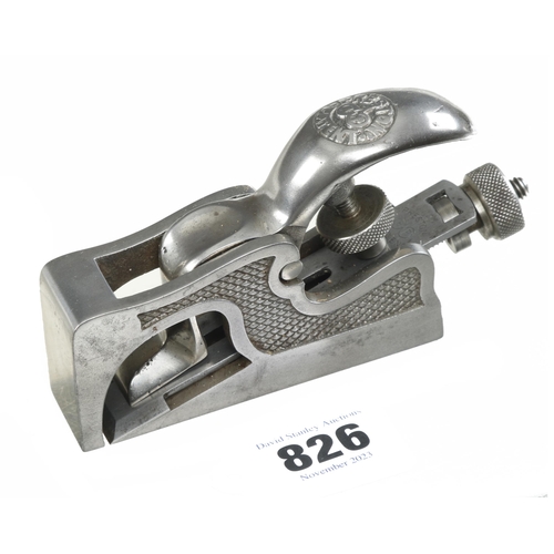 826 - A PRESTON No 1355 adjustable bullnose plane G+