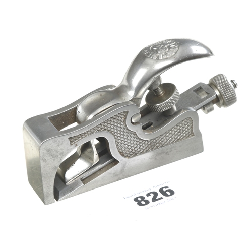 826 - A PRESTON No 1355 adjustable bullnose plane G+