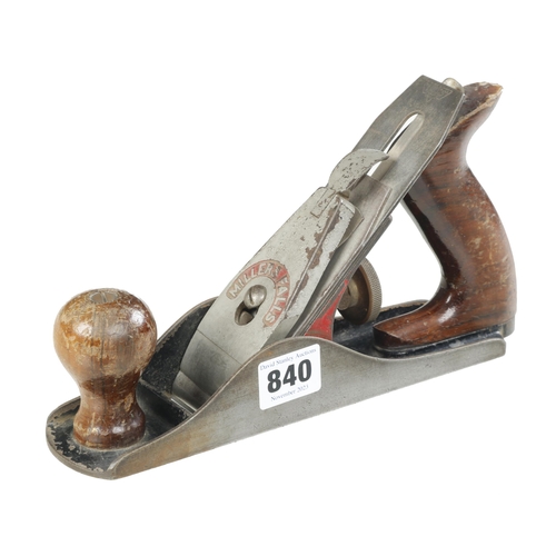 840 - A MILLERS FALLS No 8 adjustable smoother, tight crack to handle G+