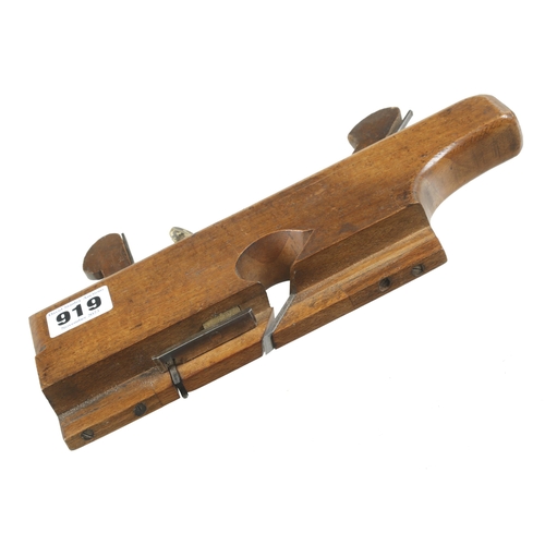 919 - A most unusual tailed dado plane by GABRIEL with removable ends to the sole G++