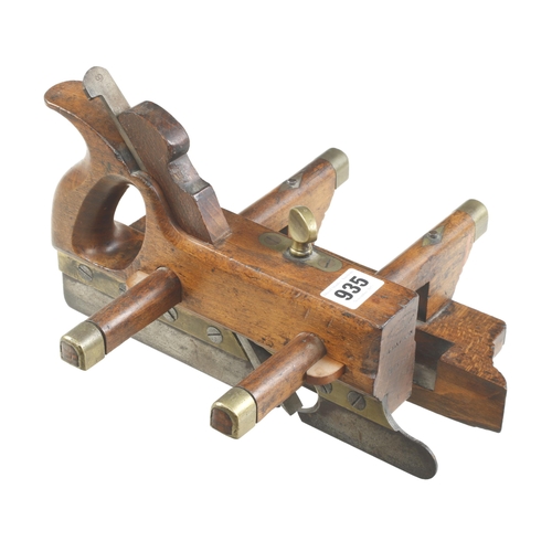 935 - A handled beech plough by MATHIESON with skate front G+