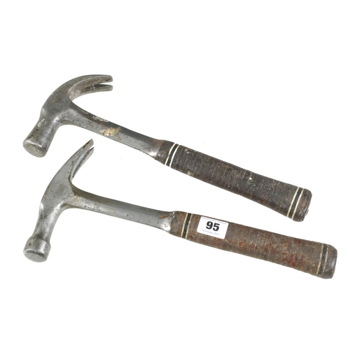 95 - A pair of ESTWING claw hammers G