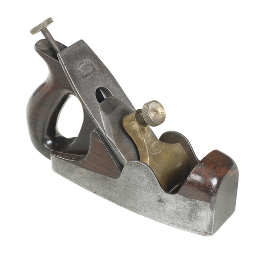 950 - An early d/t steel NORRIS A5 smoother with Patent Adjustable on lever and early 2 1/8