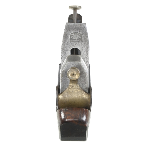 950 - An early d/t steel NORRIS A5 smoother with Patent Adjustable on lever and early 2 1/8