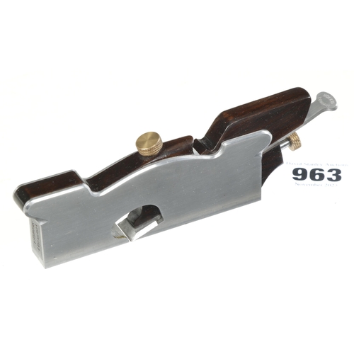 963 - A wonderful miniature copy of a d/t steel Norris A7 shoulder plane by GEOF ENTWISTLE (signed on the ... 