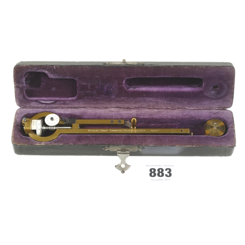 883 - A STANLEY London No 33423 Amsler planometer in orig case F