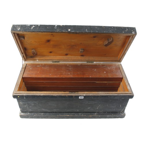 369 - A pine tool chest 34