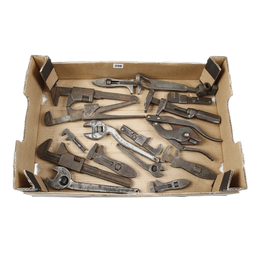 206 - 16 adjustable wrenches G