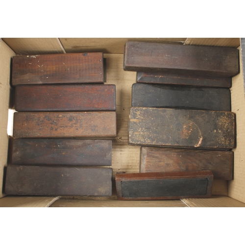 219 - Ten boxed oilstones and 10 others G