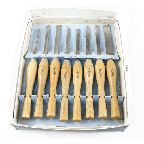 341 - A set of 8 turning tools by MARPLES G+