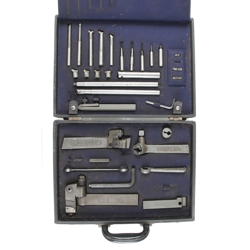 351 - A lathe turning & boring set by GROBMANN in fitted briefcase G+