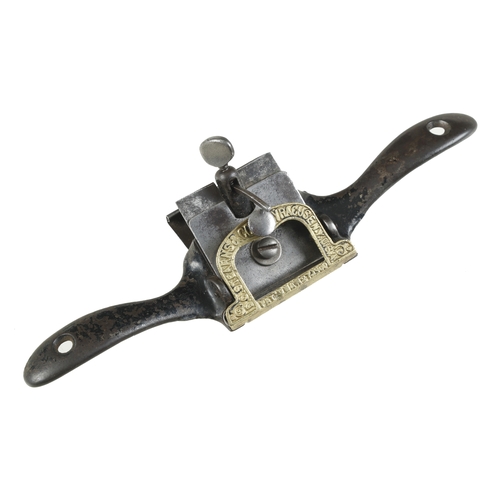 753 - An E.C.STEARNS Patent adjustable spokeshave, some japaning losses but G+