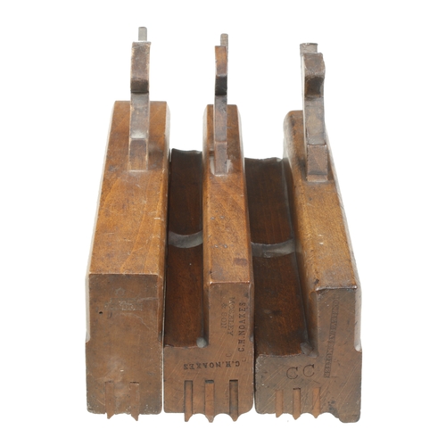 799 - Three named boxed single, double and triple reed planes G+