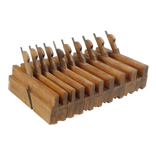 810 - A set of 10 little used bead planes by FAIRCLOUGH, one with good replacement wedge G++