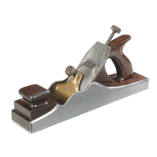 945 - A rare 13 1/2" d/t steel NORRIS A1 panel plane with rosewood infill with little replacement iron rem...