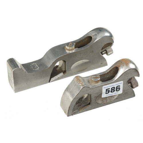 586 - STANLEY Nos 90 and 93 bullnose and rebate planes G++