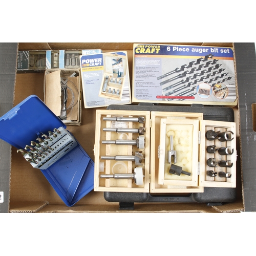 592 - Six sets of auger and drill bits F