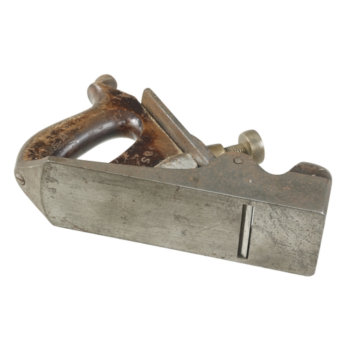 616 - A late model NORRIS adjustable parallel smoother with replaced brass lever, 20% Norris iron remains ... 