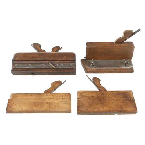 626 - Two drawer bottom planes a twin iron T & G plane by POTTS and a grooving plane by JOSEPH FELLOWS G