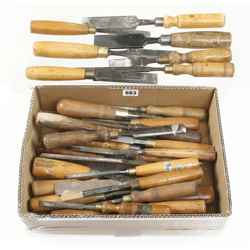 663 - 30 chisels and gouges G