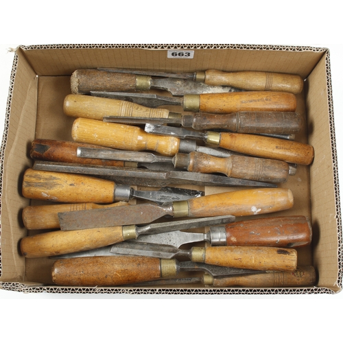 663 - 30 chisels and gouges G