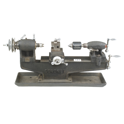 127 - A CORONET Diamond model maker's lathe with 8