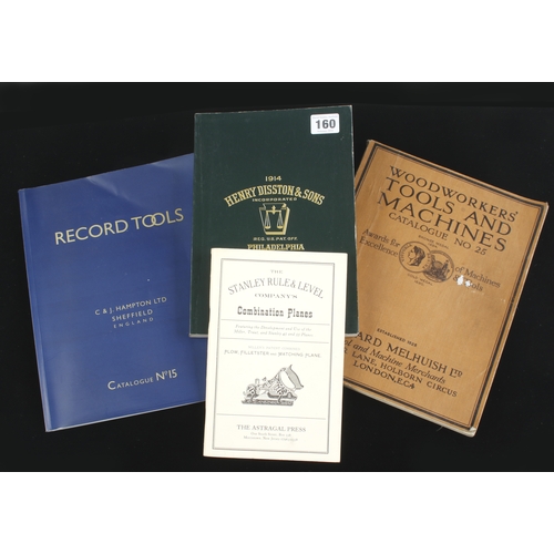 160 - A MELHUISH No 25 tool catalogue with 1930 price list and 3 reprint catalogues G