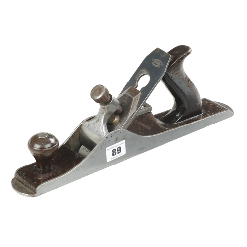 89 - A rare d/t steel jack plane by R.KELLY & Son Liverpool (marked on iron) 14