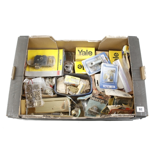 92 - Quantity of YALE door locks and other door furniture G