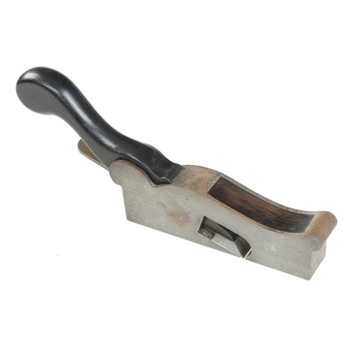 95 - An iron shoulder plane with craftsman made extended wedge G