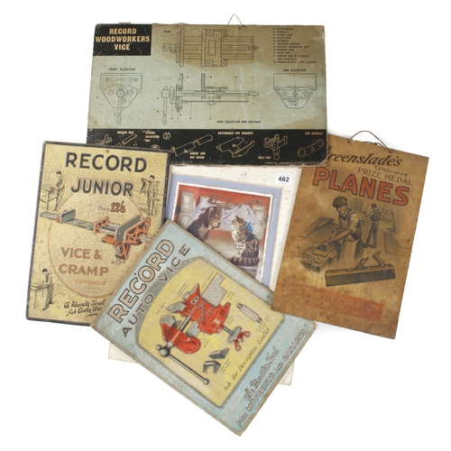 462 - Three card advertising posters for RECORD vices and two others G