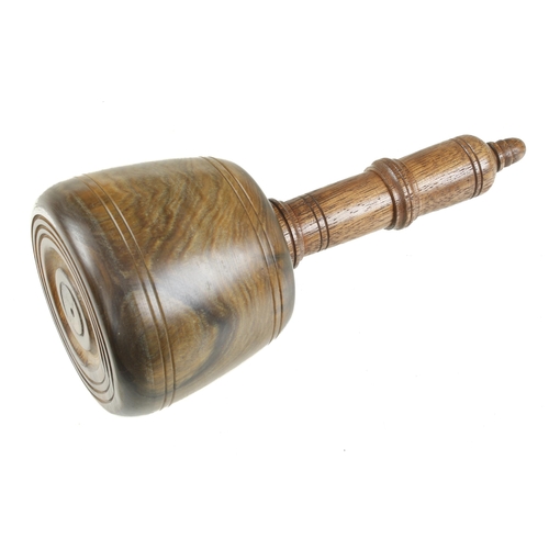 231 - A lignum carving mallet with 4