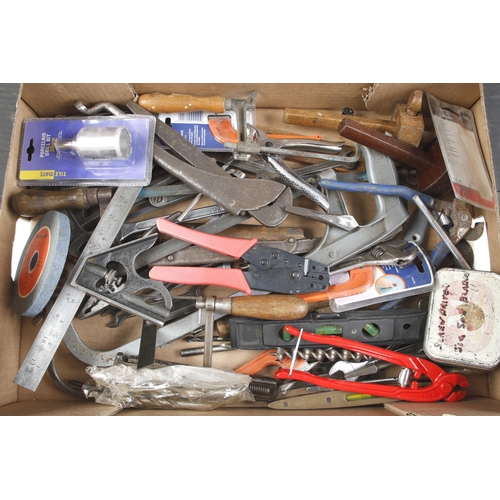 328 - A box of tools and spanners G