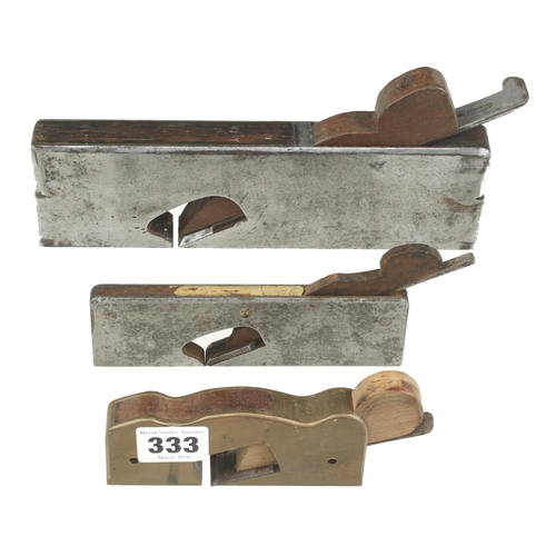 333 - Three rebate planes for restoration G-