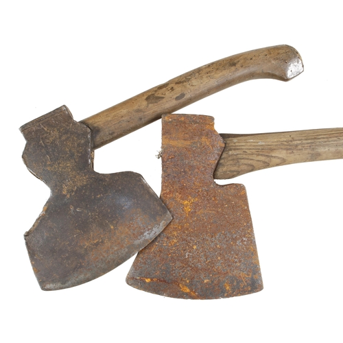 537 - Two wheelwright's R/H side axes, some light rust G