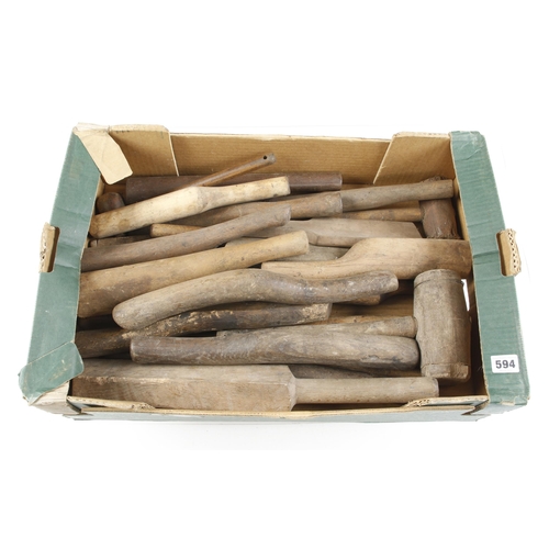 594 - Quantity of plumbers lead dressing tools G