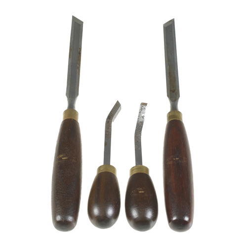 652 - Two angle carving tools and two others all by CROWN G