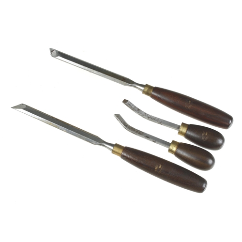 652 - Two angle carving tools and two others all by CROWN G